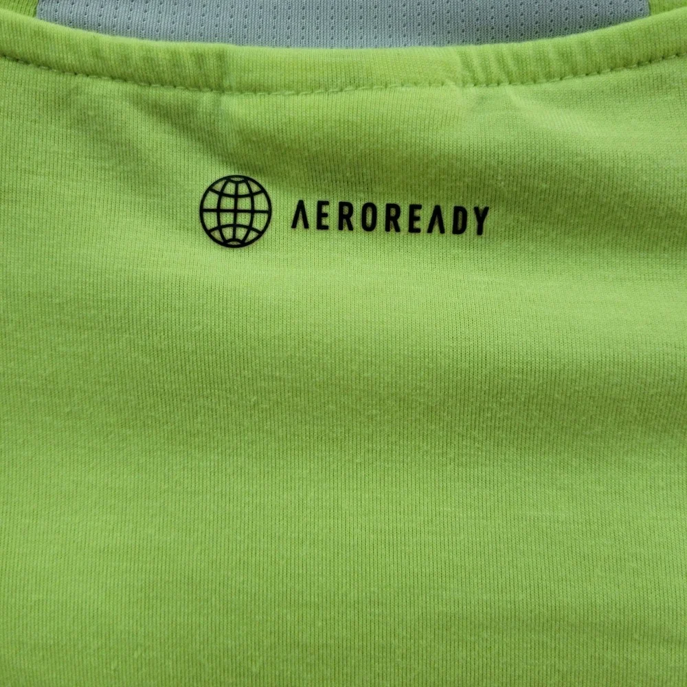 Adidas Peloton Mens Aeroready Training T-Shirt Lime Green HG1530 Size Small